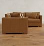 Wrenton Leather 4-Piece Sectional Sofa