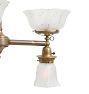 Antique Classical Revival 3 x 3 Converted Gas/Electric Chandelier