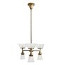 Antique Classical Revival 3x3 Converted Gas / Electric Chandelier