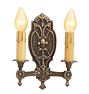 Vintage Classical Revival Double Candle Sconce