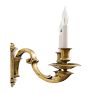 Pair of Vintage Colonial Revival Double Candle Sconces in Weighty Cast Brass