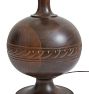 Vintage Mid-Century Turned Wood Table Lamp