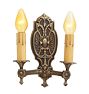 Vintage Classical Revival Double Candle Sconce