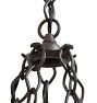 Vintage 5-Light Romance Revival Bare Bulb Chandelier