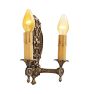 Vintage Classical Revival Double Candle Sconce