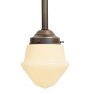 Burnished Antique Pendant With Cream Art Deco Shade