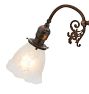 Antique 3-Arm Victorian Chandelier with Copper-Flashed Finish