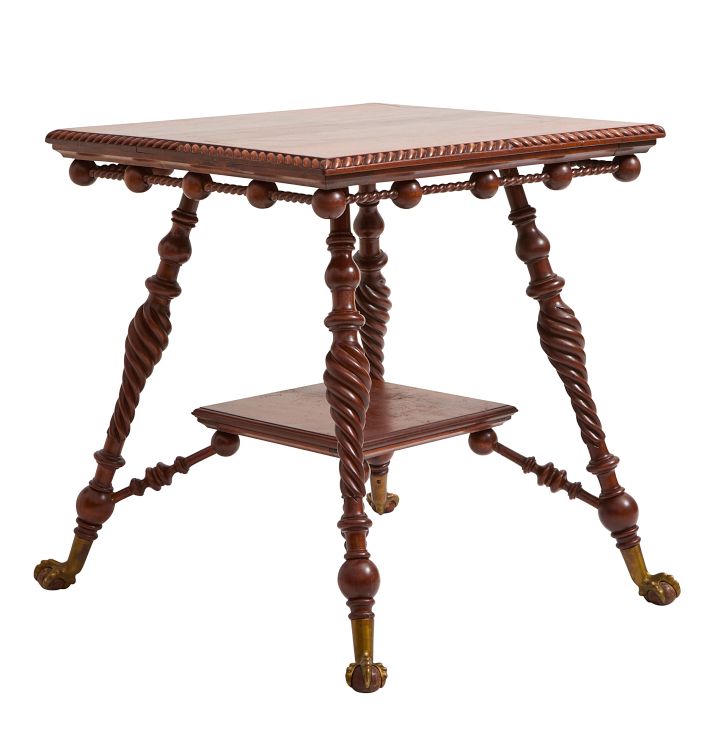 Antique Mahogany Clawfoot Table