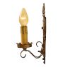 Pair of Romance Revival Candle Sconces with Polychrome Highlights