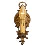 Pair of Romance Revival Candle Sconces with Polychrome Highlights