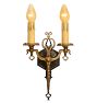 Pair of Vintage Romance Revival Double Candle Sconces