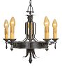 Vintage 5-Light Strap Iron Romance Revival Chandelier