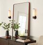 Rigdon Glass Sconce in Aged Brass