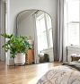 Arched Metal Framed Floor Mirror