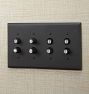 Lewis Quad Push-Button Switchplate