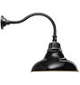 Carson 16" Gloss Black Sconce, Quick Ship