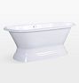 Cromwell Cast Iron Double Roll Tub - Undrilled