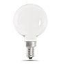 FEIT LED Filament G16.5 Frosted 5.5W 60We Bulb 2 Pack, Title 20 Compliant - Candelabra Base