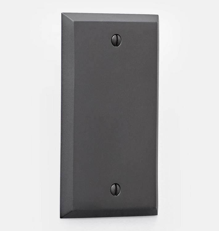 Lewis Single Blank Switchplate, Oil Rubbed Bronze