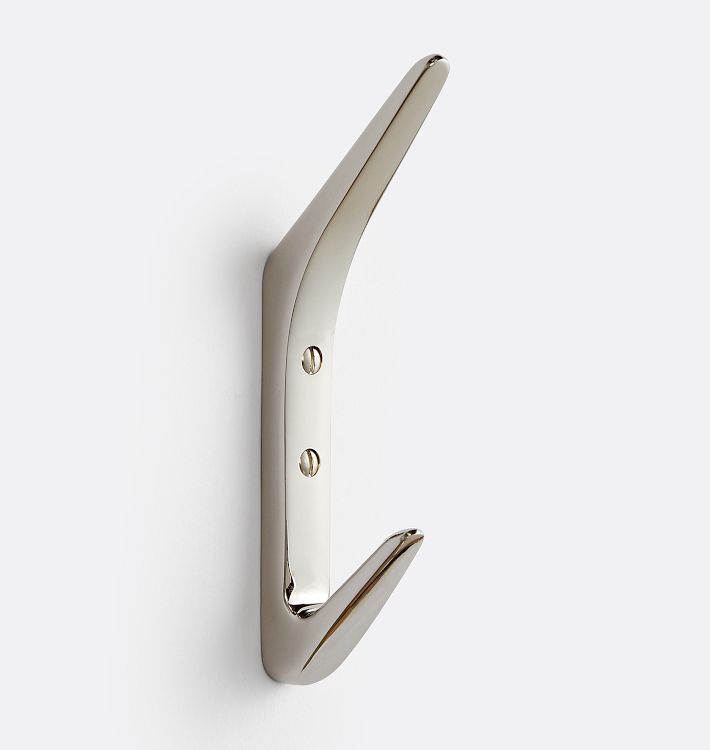 Wallowa Double Hook, Polished Nickel