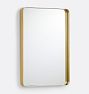 Deep Frame Rectangular Mirror, 20" x 30" - Aged Brass