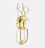 Stag Cast Brass Door Knocker