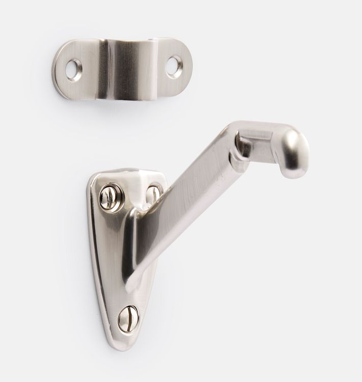 Simple Handrail Bracket, Brushed Nickel