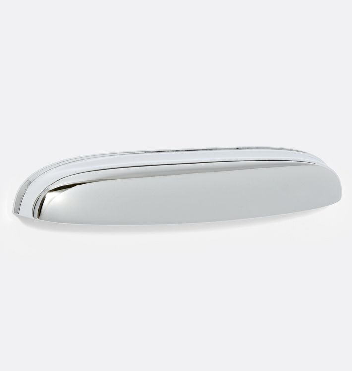 Claybourne Bin Pull, 8" - Polished Chrome