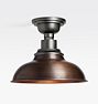 Carson 12" Dome Semi-Flush Mount, Copper Penny