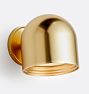 Doleman 6" Dome LED Sconce, Aged Brass