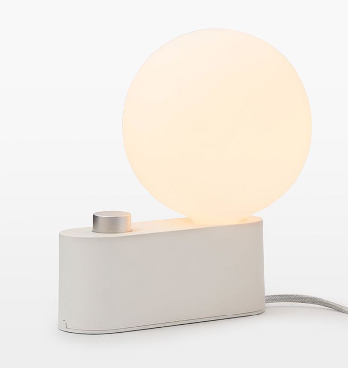 TALA Alumina Table Lamp with Sphere IV Bulb Tala Chalk