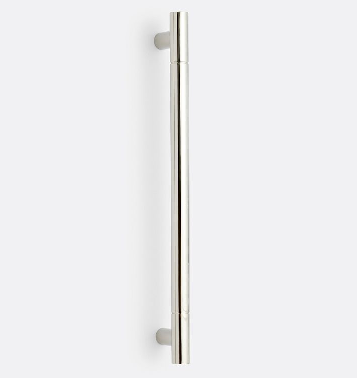 Barker Appliance Pull, 12" - Polished Nickel