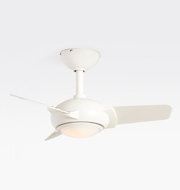 Kestrel Ceiling Fan Matte White with White Blades