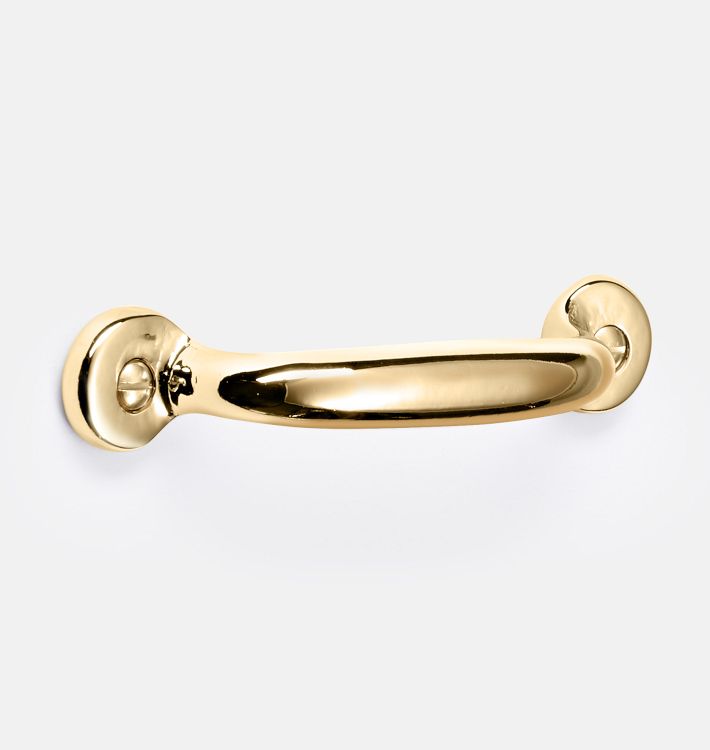 Massey Drawer Pull, 3" - Unlacquered Brass