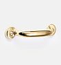 Massey Drawer Pull, 3" - Unlacquered Brass