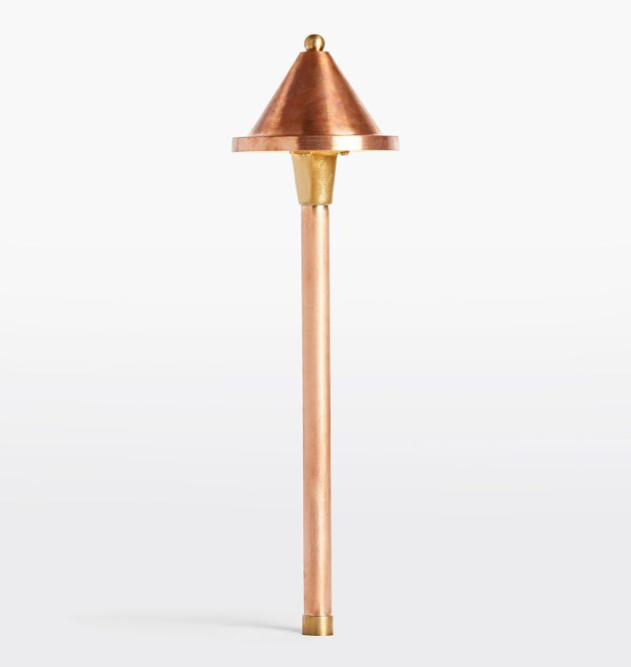 Viola LED Path Light, Copper