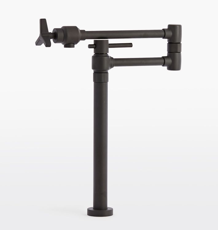 Blair Cross Handle Deck Mount Pot Filler - Oil-Rubbed Bronze
