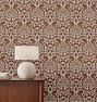 Floral Damask Wallpaper, Roll - Burnt Sienna Multi