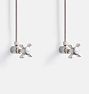 Connor Cross-Handle Faucet Supply Line - 1/2" IPS - Brushed Nickel