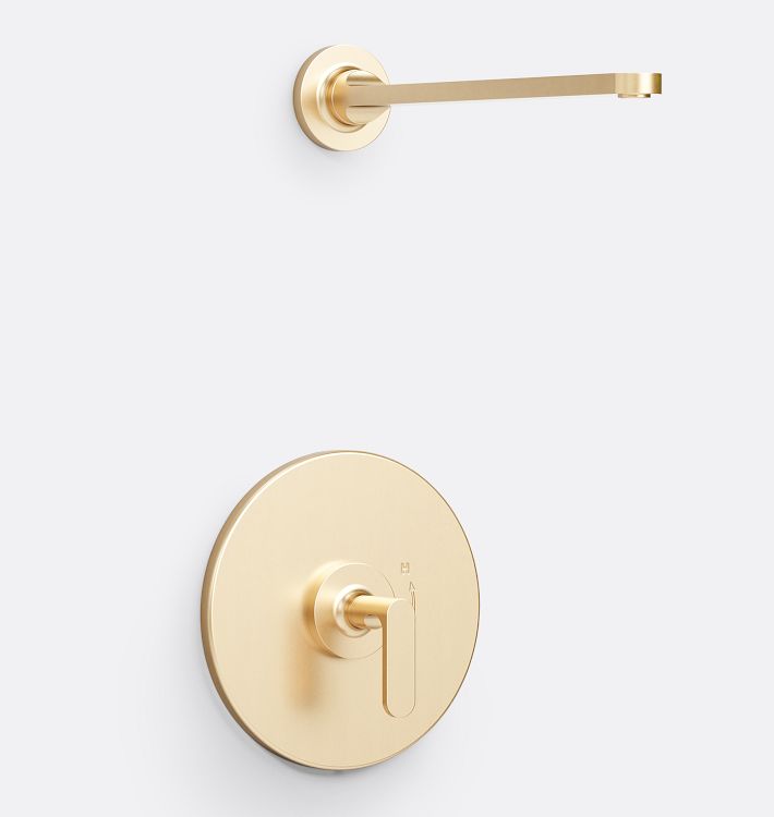 Bowman Pressure Balanced Shower Set, Aged Brass