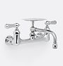 6" Spout Wall Mount Utility Faucet - With Soap Dish