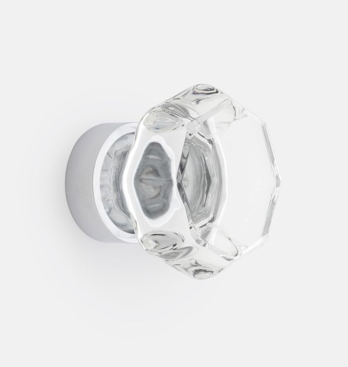 Octagon Glass Cabinet Knob