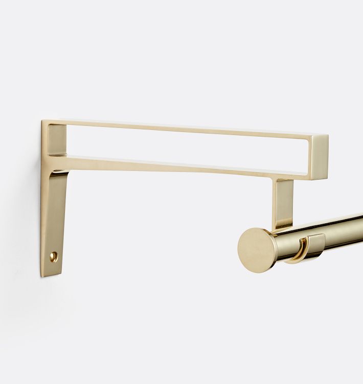 Strap Shelf Brackets Set of 2 with Rod Mount