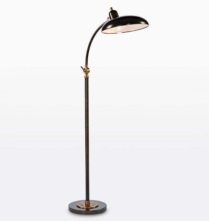 Bruno Floor Lamp Aged Brass & Bronze