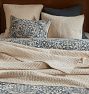 Pick-Stitch Cotton Quilt &amp; Shams