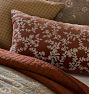 Botanical Embroidered Velvet Pillow Cover