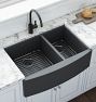 Terraza Stainless Steel Double Apron Kitchen Sink