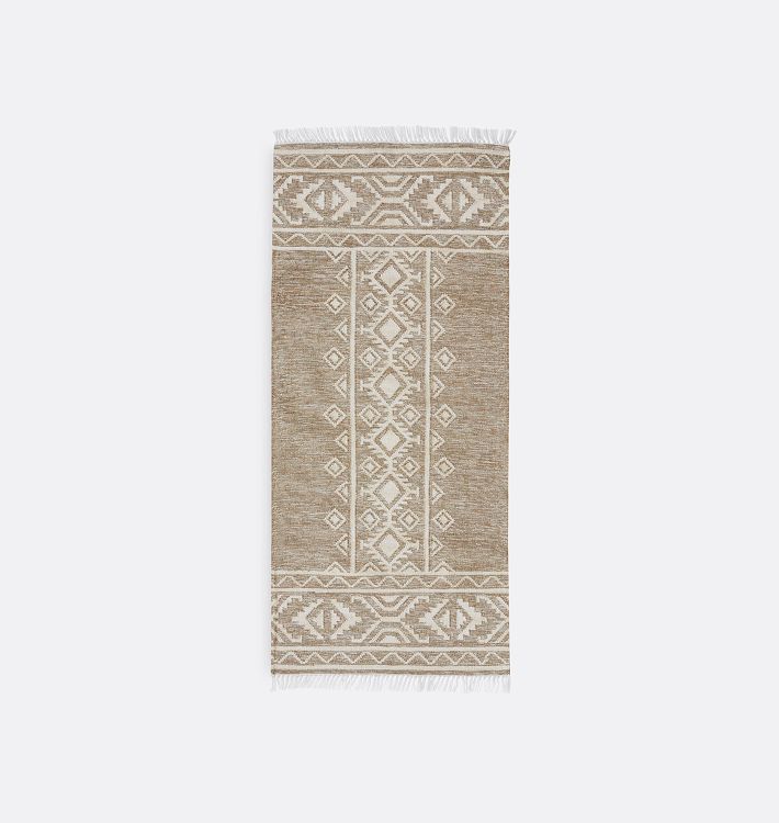 OPEN BOX: Connoll Indoor/Outdoor Flatweave Rug, 2-1/2"x 6" - Fossil