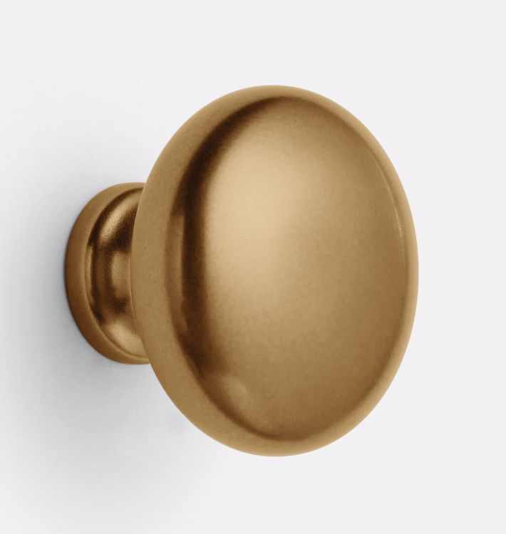 Claybourne Cabinet Knob, Heritage Brass