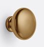 Claybourne Cabinet Knob, Heritage Brass